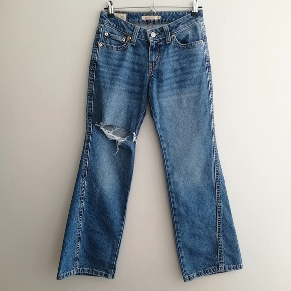 Levi's Noughties Bootcut Jeans Low Rise Rise Premium Denim 90s Y2K Size 26 (2) - Picture 3 of 16